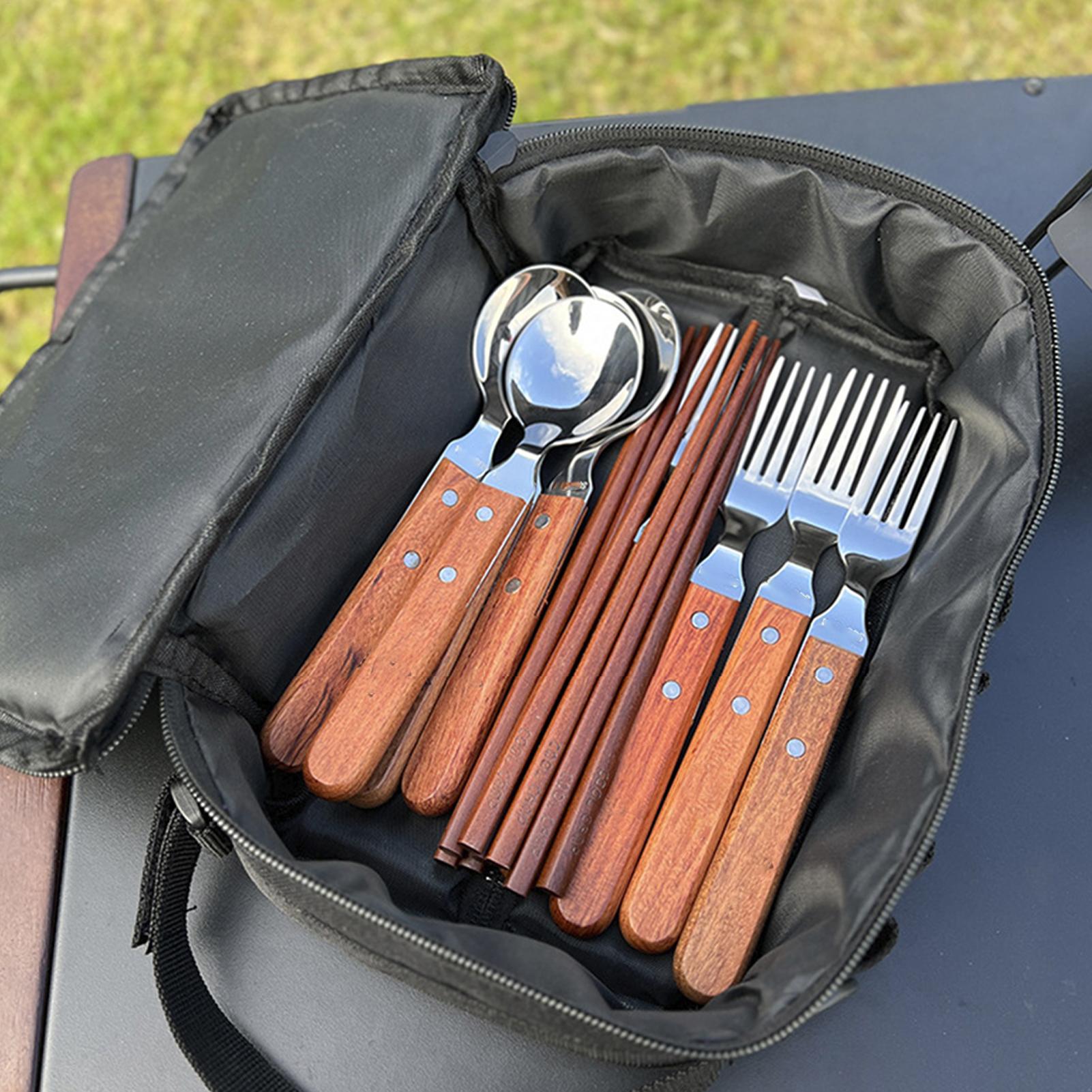 Camping Cooking Caddy - Camping Kochgeschirr Organizer Camping Geschirr Organizer