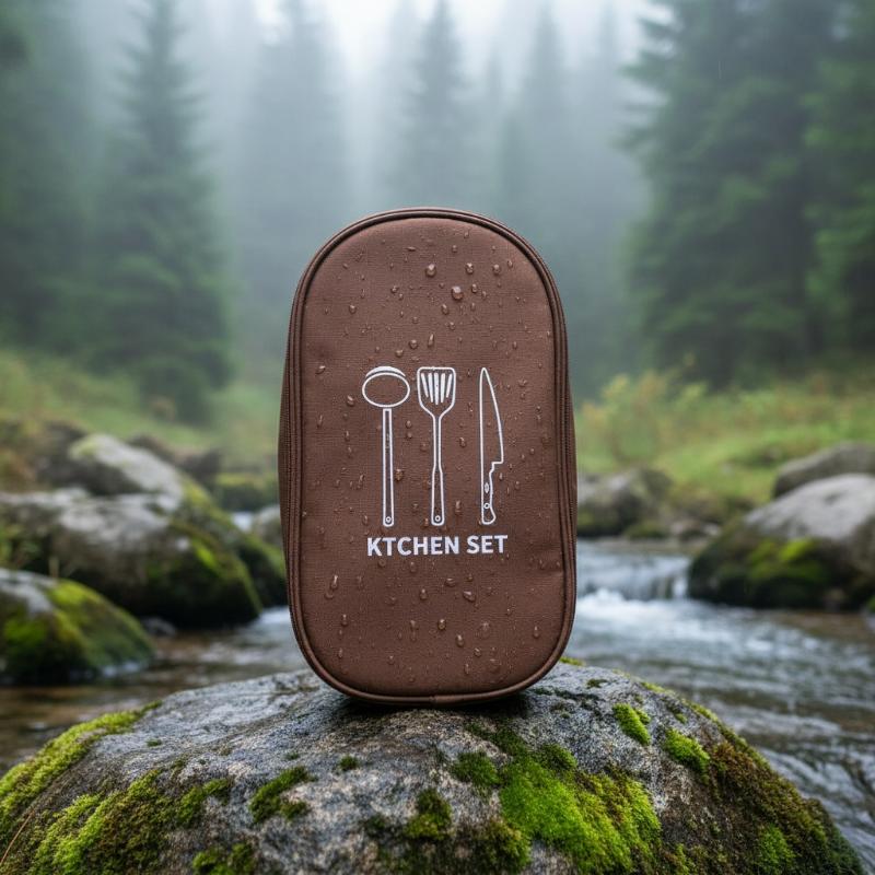 Camping Cooking Utensil Organizer - Outdoor-Kochtasche Camping-Aufbewahrungstasche Tragbare Kochutensilien-Organizer-Tasche Picknicktasche Utensilien-Aufbewahrungsbeutel