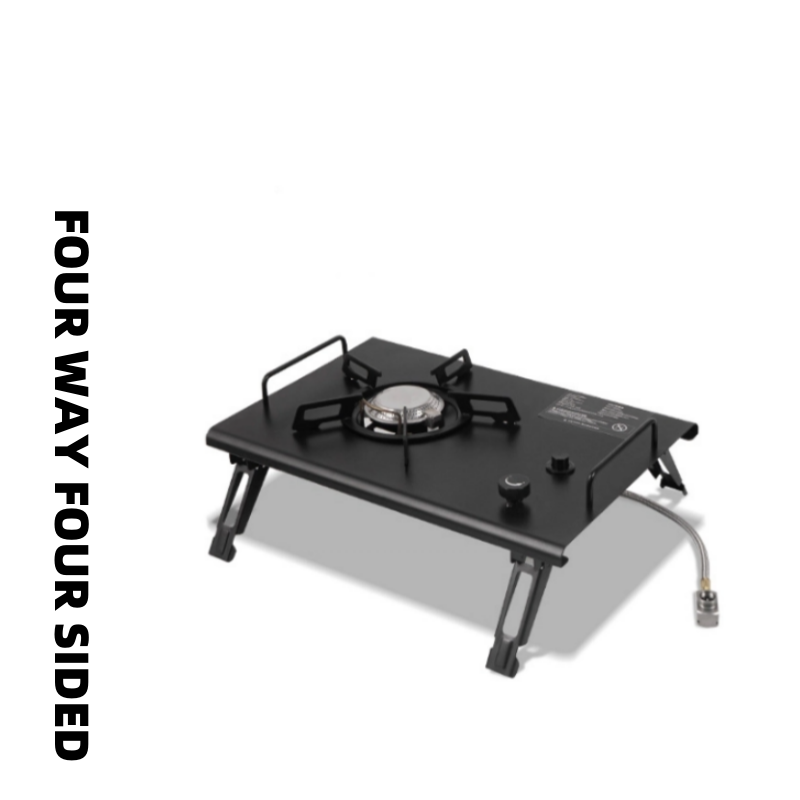 Camping Cooking Table With Windshield - Outdoor faltbarer Karten-Camping-Tischofen Kochutensilien tragbarer klappbarer
