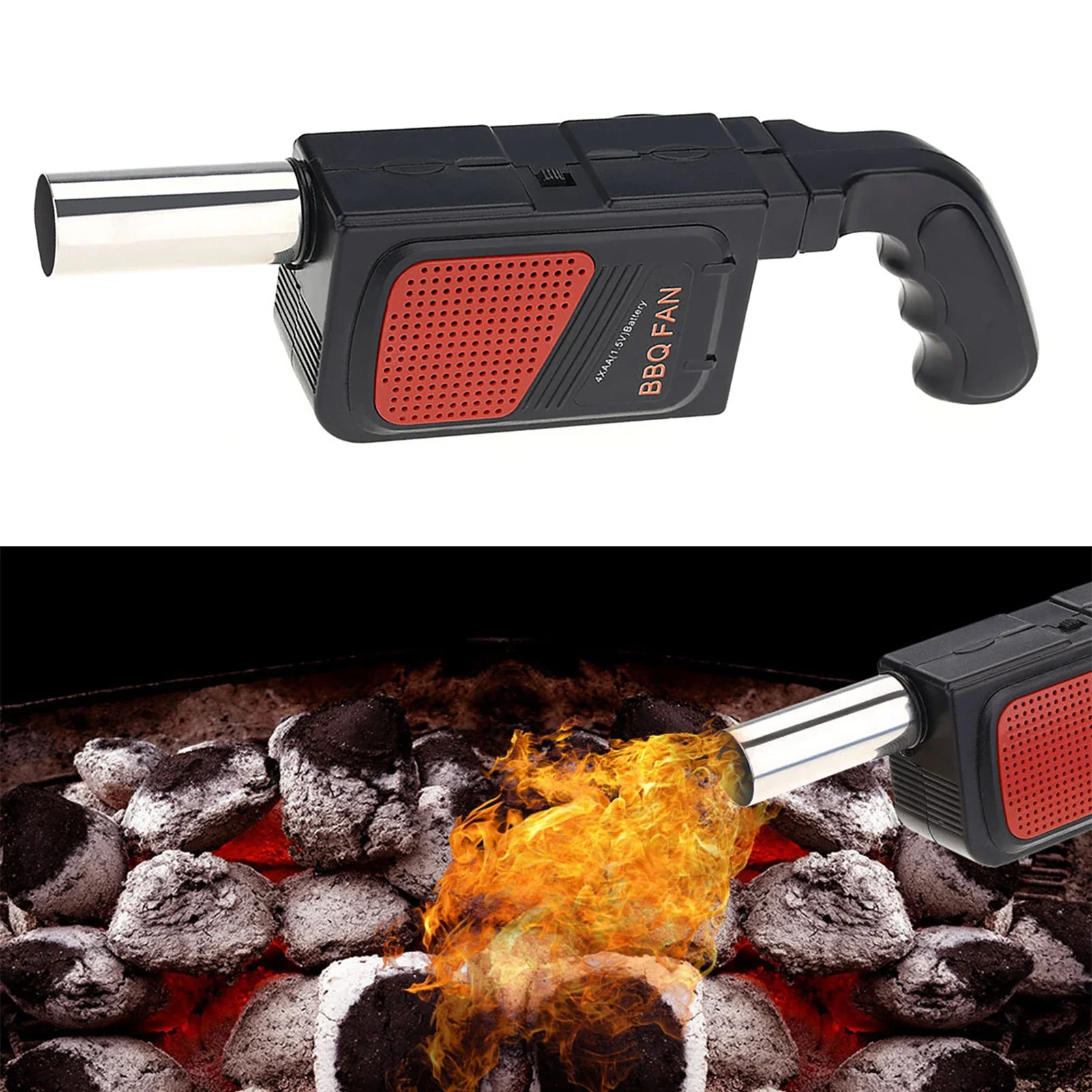 Camping Cooking Portable - Tragbarer elektrischer Handventilator für BBQ, Luftgebläse