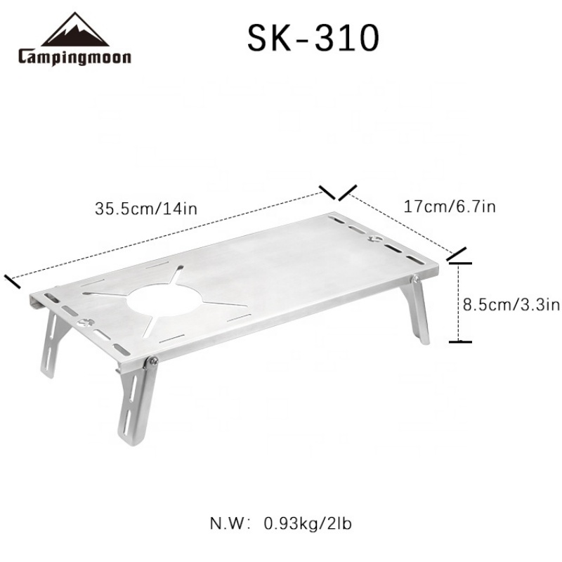 CAMPINGMOON SK-310 Multifunkti – Camping Cooking Table With Windshield Bewertung und Preis