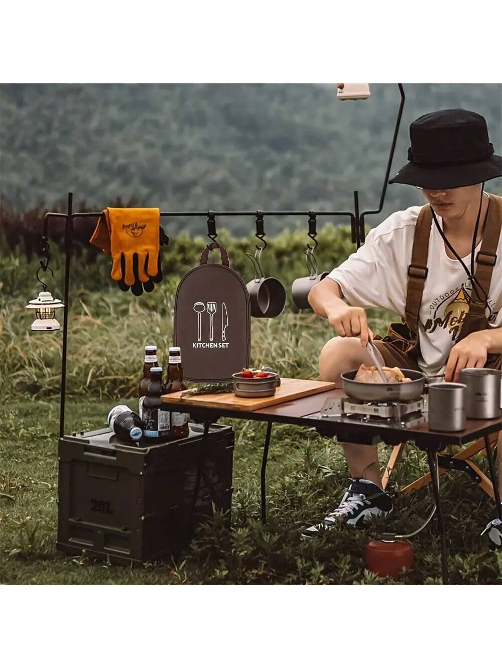 Outdoor Camping Kochgeschirr L – Camping Cooking Utensil Organizer Bewertung und Preis