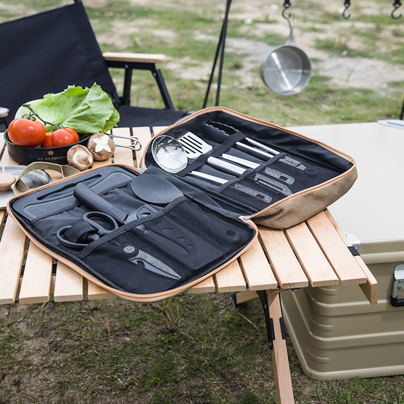 8-teiliges Camping-Kochgeschir – Camping Cooking Roll Bewertung und Preis