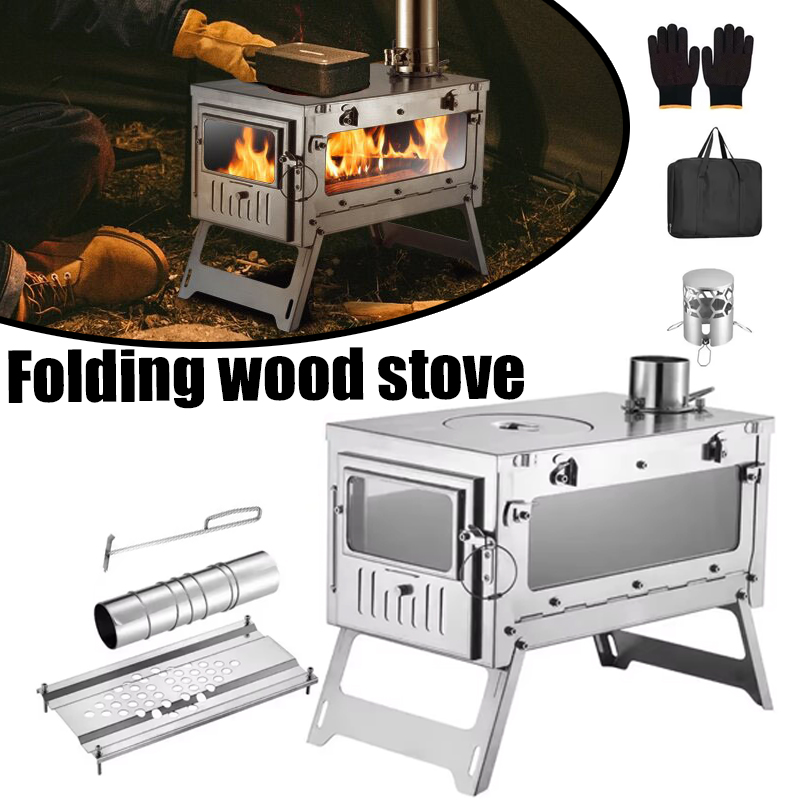 Tragbarer Zeltherd aus Edelsta – Camping Cooking Wood Stove Bewertung und Preis