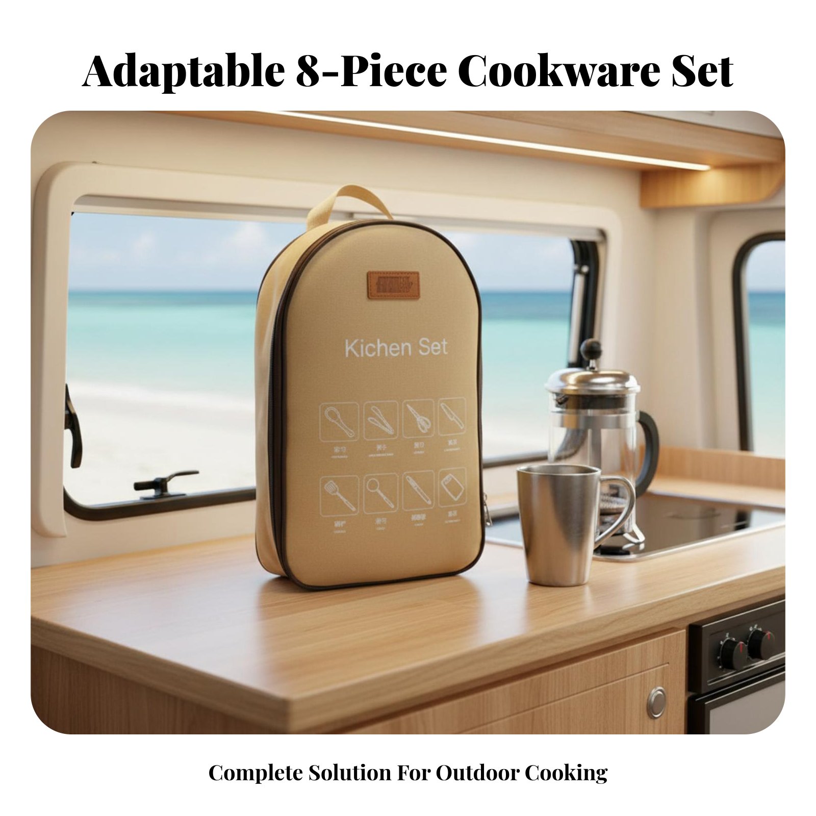 Tragbares Kochgeschirr-Set für – Camping Cooking And Dining Set Bewertung und Preis