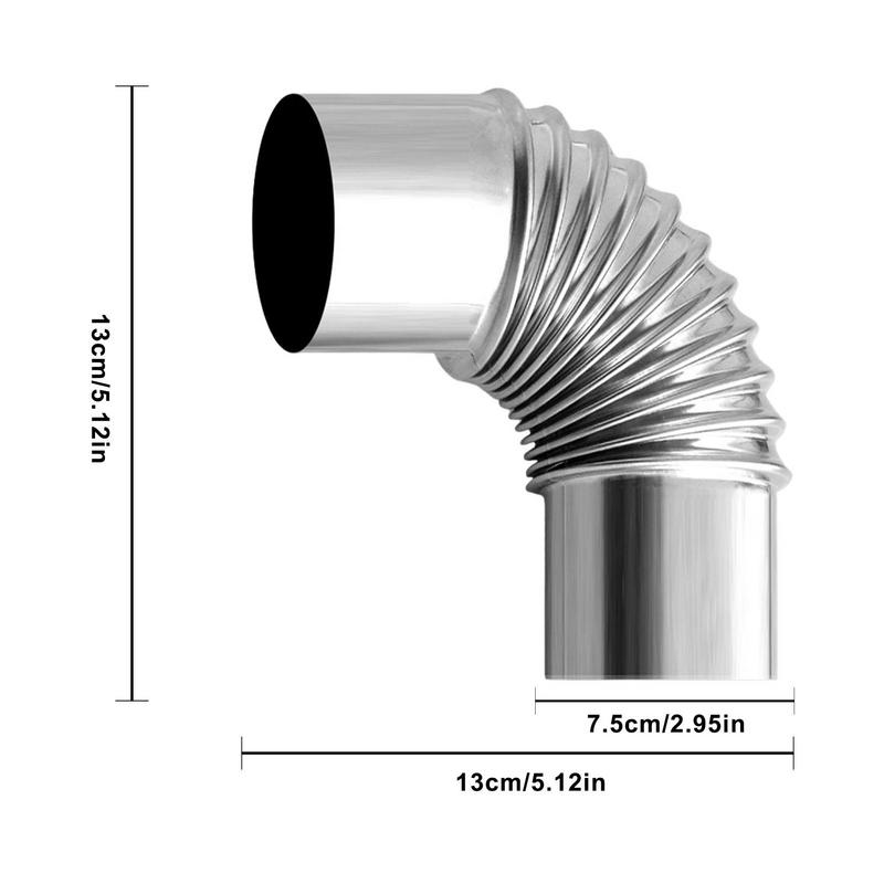 60/75 mm Edelstahl 90 Grad Ell – Camping Cooking Wood Stove Bewertung und Preis