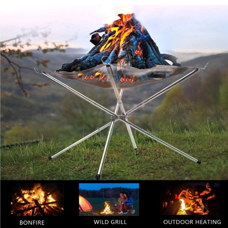 Tragbarer Outdoor-Grillrost fü – Camping Cooking Wood Stove Bewertung und Preis