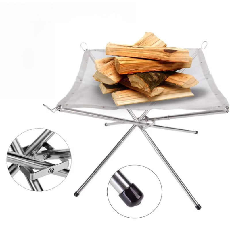 Tragbarer Outdoor-Grillrost fü – Camping Cooking Wood Stove Bewertung und Preis