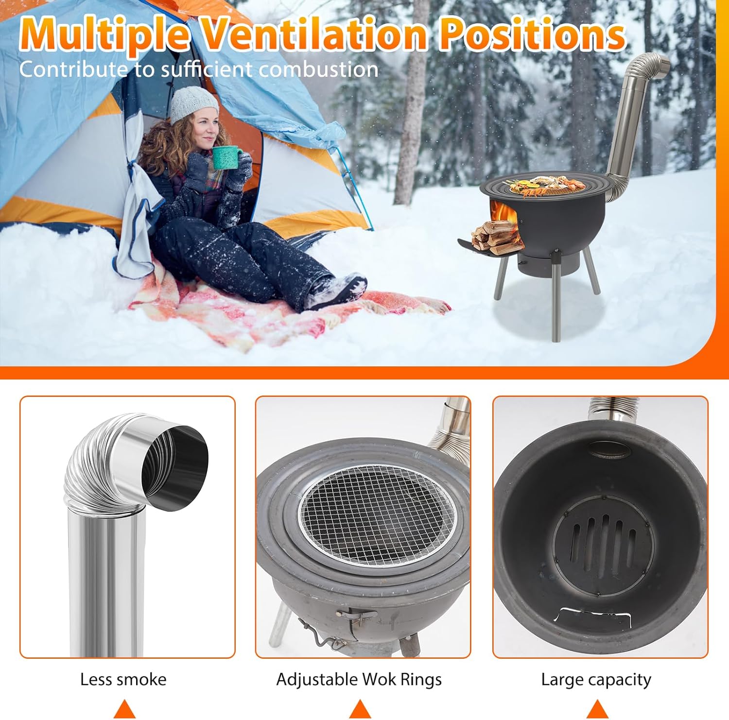 Tragbarer Holzofen für Camping – Camping Cooking Wood Stove Bewertung und Preis