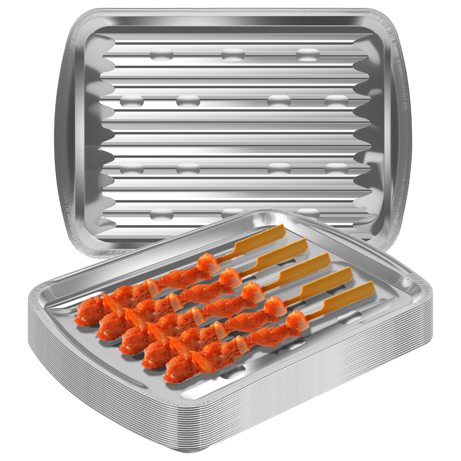 Aluminiumfolien-Tabletts, anti – Camping Cooking Food Bewertung und Preis
