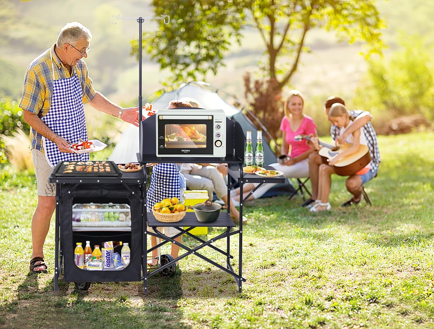 Camping-Küchenstation, Klappti – Camping Cooking Table With Windshield Bewertung und Preis