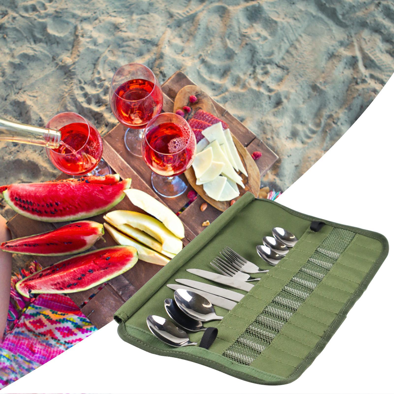 Camping-Bestecktasche, Camping – Camping Cooking Utensil Organizer Bewertung und Preis